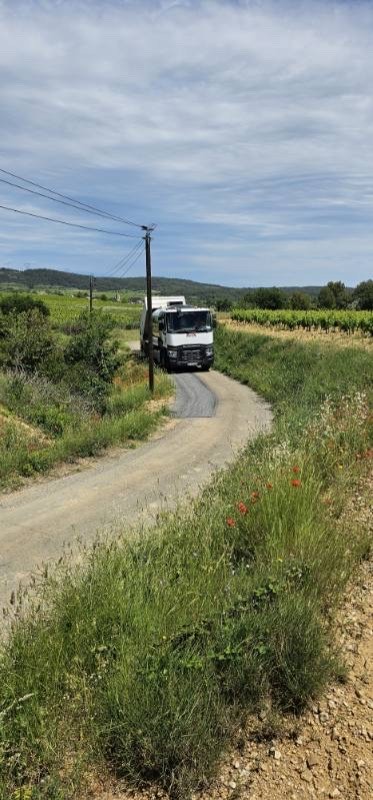  Réfection en bicouche sur la commune de Cruzy et Montouliers (34)! 
