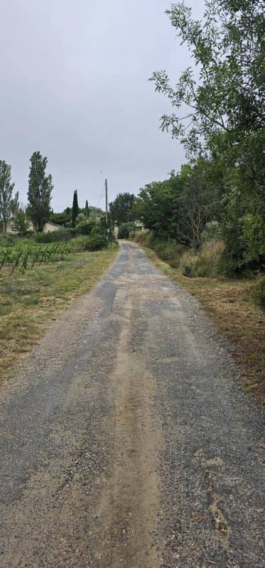 Réhabilitation des chemins ruraux à Alignan-du-Vent proche de Béziers dans l'hérault