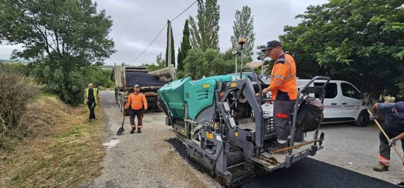 Réhabilitation des chemins ruraux à Alignan-du-Vent proche de Béziers dans l'hérault